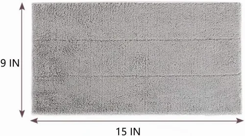 Vista 2 de Almohadillas de repuesto reutilizables de 15 pulgadas, paquete de 6 cabezales de trapeador de microfibra Heavy Duty Reusable Floor Mop Refill Pads
