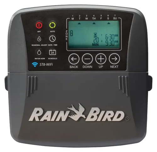 Vista 2 de Rain Bird ST8I-2.0 Temporizador/Controlador de Sistema de Aspersión/Riego WiFi Inteligente para Interiores, Certificado WaterSense, 8