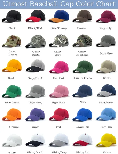 Vista 5 de Utmost Gorra de béisbol estructurada con cierre ajustable, sombrero de rendimiento para actividades al aire libre y bordado personalizado