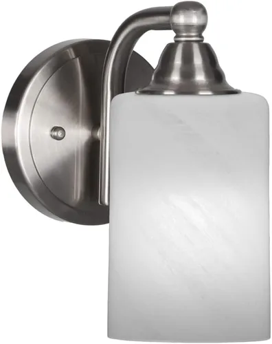 Vista 23 de Toltec Lighting Paramount - Aplique de pared de 1 luz, lámpara de pared para interiores, regulable, compatible con LED de base media, acabado