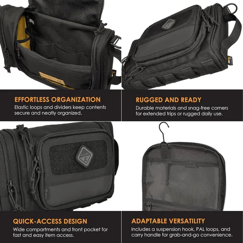 Vista 5 de Reveille(TM) Hazard 4(R) Bolsa resistente para equipo de aseo y elementos de tocador., negro