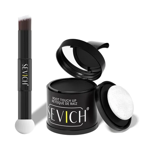 Vista 31 de SEVICH Polvo magnético recargable para retoque de raíces del cabello, impermeable, cobertura de canas y corrector de línea capilar con doble