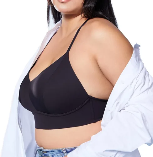 Vista 2 de Women Low Back Bras, Sexy Backless Wireless Bralette Seamless Multiway Bra with Padded Removable