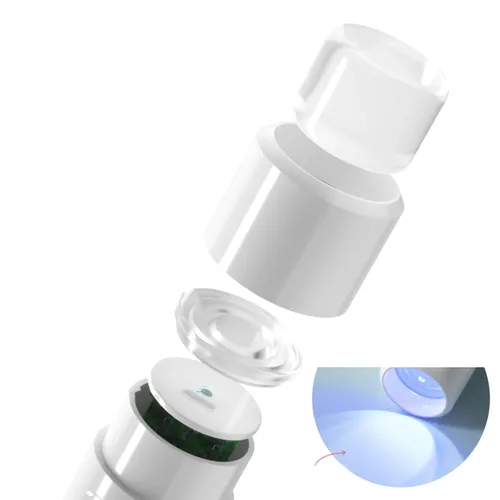 Vista 8 de Secador de uñas portátil de 3 W, lámpara LED de curado de gel UV para secado rápido, lámpara de uñas de mano recargable por USB con mango