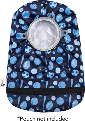 Vista 3 de Spoonie Threads Funda elástica deportiva para bolsa de ostomía - COMPRA 2 AHORRA 10%, Colostomía, estoma e ileostomía bolsa de moda ajustable