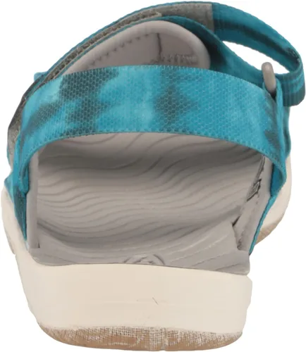Vista 3 de KEEN Correa trasera Elle unisex para niños, plataforma casual y puntera abierta