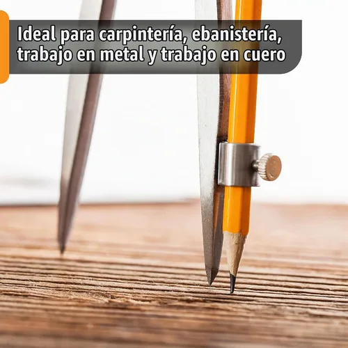 Vista 7 de Mr. Pen - Compás profesional para carpintería, compás de 8 pulgadas con ala