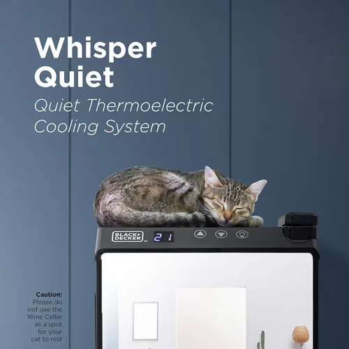 Vista 5 de BLACK+DECKER Enfriador de vino termoeléctrico de 8 botellas, BD60326