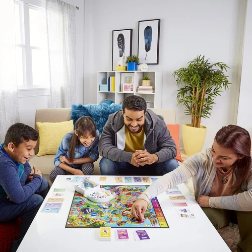 Vista 14 de Juego de mesa The Game of Life, juegos familiares para niños de 8 años en adelante, las clavijas vienen en 6 colores, juegos de mesa familiares