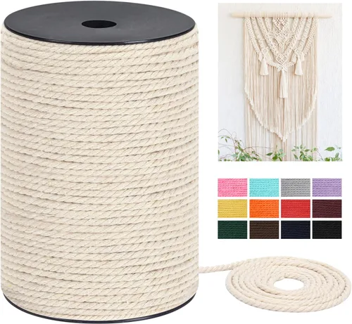 Vista 15 de Cordón de macramé, 0.118 pulgadas x 328 yardas