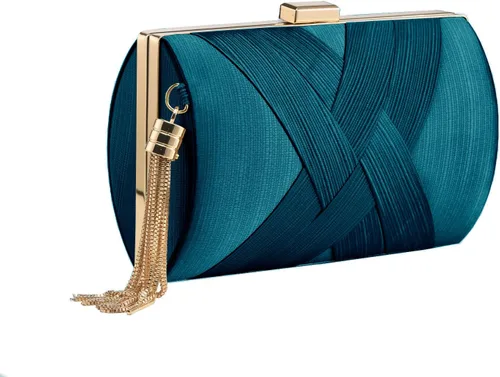 Vista 8 de Bolso de mano para mujer, bolso de mano de noche con borla, bolso cruzado y bolso de hombro para fiesta de noche de boda