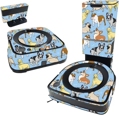 Vista 8 de MightySkins Skin compatible con iRobot Roomba s9+ Vacuum & Braava Jet m6 Bundle – Mármol ámbar, cubierta de vinilo duradera y única Fácil