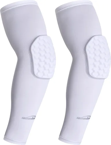 Vista 7 de Manga protectora para el codo de COOLOMG, 2 unidades para niños, para baloncesto, equipo protector para la mano, el brazo y el codo, para adultos