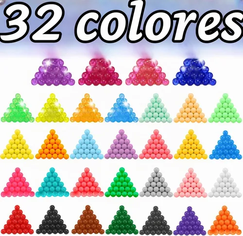 Vista 6 de Kit de Cuentas de Fusión Sin Plancha 3220 Piezas de Cuentas en 32 Colores Kit de Iniciación de Creatividad Ilimitada