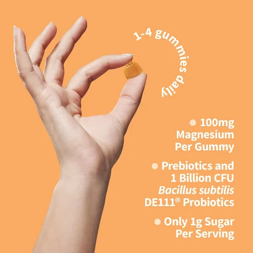 Vista 7 de Garden of Life Gomitas de Suplemento de Citrato de Magnesio con Prebióticos y Probióticos para el Estrés, el Sueño y la Recuperación - Vegano, Sin