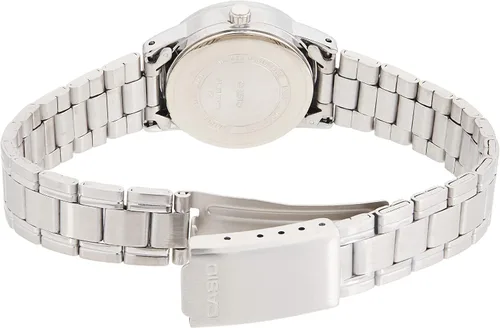 Vista 2 de Casio Reloj de cuarzo de acero inoxidable plateado LTPV002D-7A para mujer, plateado, Casual