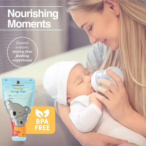 Vista 5 de Paquete de 30 bolsas de almacenamiento de fórmula para bebés, dispensador, contenedor desechable para fórmula para bebés