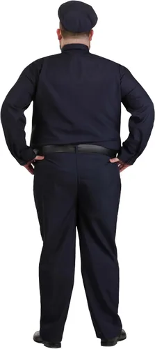 Vista 7 de Disfraz de policía de talla grande para hombre
