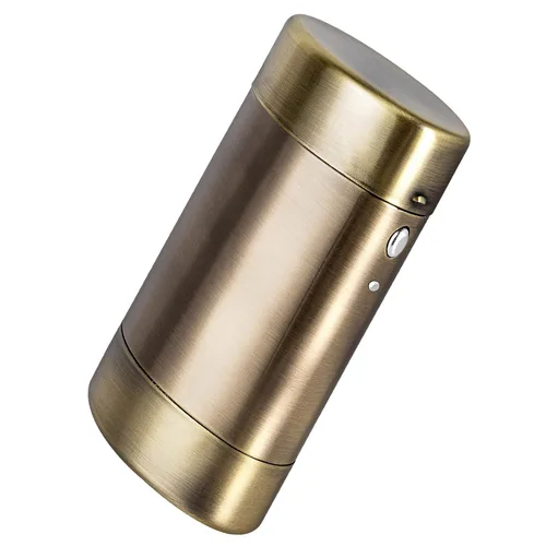 Vista 10 de Estuche clásico vintage Goshentech, capacidad para 20 cigarrillos de 100 mm de tamaño rey, diseño ovalado para fácil agarre manual, negro brillante