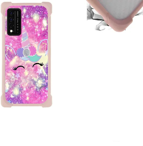 Vista 33 de jioeuinly Funda compatible con ZTE Blade X1 5G Phone Case PC Backplane + cubierta de silicona suave marco XSH