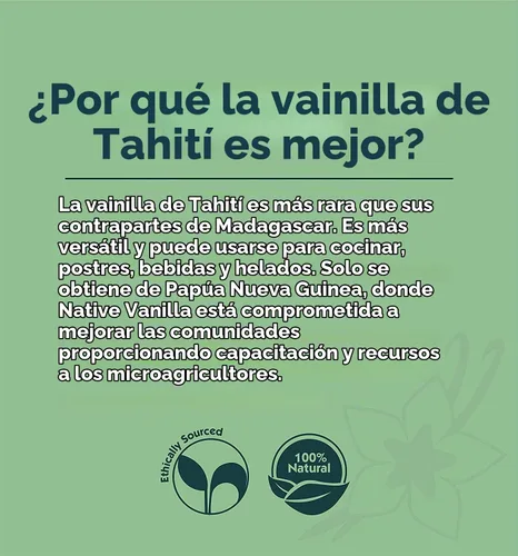 Vista 3 de Native Vanilla vainilla en polvo molida