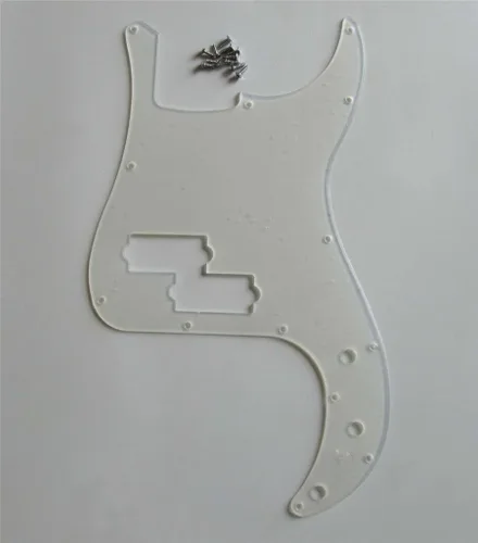 Vista 11 de KAISH Golpeador de 13 agujeros estilo P Bass, placa de rasguño PB para bajo Precision P Bass de USA/México con perla de abulón