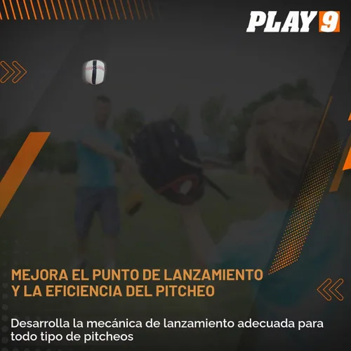 Vista 7 de Spin Trainer - Béisbol de entrenamiento para lanzadores - Cuero genuino para una sensación de juego - Ayudas de entrenamiento de béisbol - Hecho