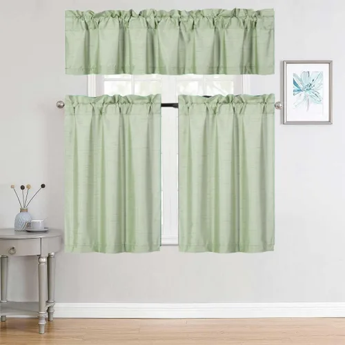 Vista 18 de Versátil juego de 3 piezas con bolsillo para barra, panel de ventana pequeña, con forro de espuma, cortina opaca (K3) (negro)