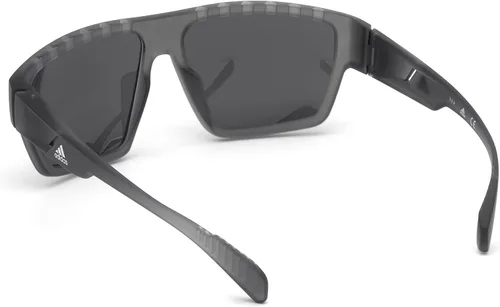 Vista 3 de Adidas SP0008 20A - Gafas de sol para hombre color gris transparente lente ahumada rectangular 2402in