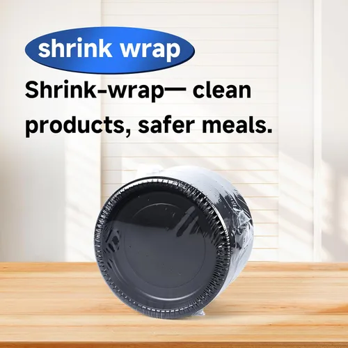 Vista 2 de Paquete de 150 platos desechables negros de 10 pulgadas, envoltura retráctil, listos para usar BPA Free Mineral-PP Microwave Safe Plastic Heavy