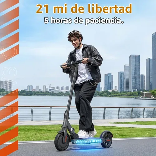Vista 3 de Scooter eléctrico, motor de 1200W-500W, 28-21 millas, neumáticos de 10 a 8.5 pulgadas, aplicación