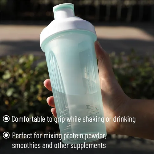 Vista 6 de Mr. Pen- Botellas agitadoras para mezclas de proteínas, 28 onzas, paquete de 4 Botella colorida de la coctelera de la proteína con la bola