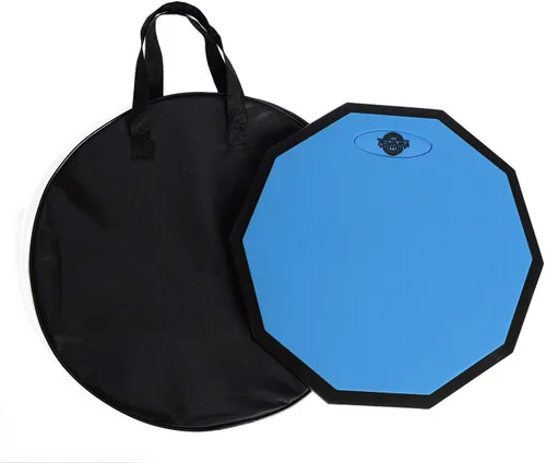 Vista 4 de Almohadilla de percusión Tromme, 12 pulgadas, silicona de ambos lados y base de madera que da la sensación de ser un tambor real para practicar
