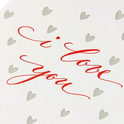 Vista 5 de Papyrus Tarjeta romántica en blanco para el día de San Valentín (I Love You)