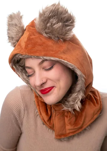 Vista 4 de ComfyCamper Sombrero de monstruo peludo - Disfraz de animal lindo - Cosplay Halloween