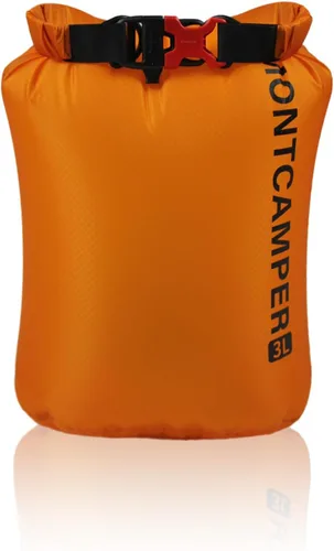 Vista 24 de CORDURA Bolsa seca impermeable de 3 litros – Saco resistente IPX6 con silbato de supervivencia para kayak, camping, navegación, playa – Mochila seca