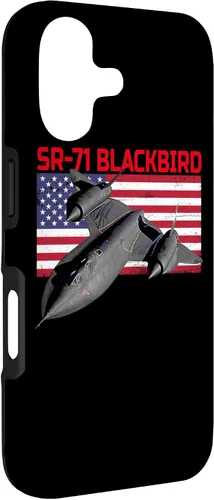 Vista 3 de SR-71 Blackbird in Action and Patriotic American Flag. Case for iPhone 17