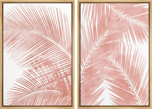 Vista 121 de SIGNWIN Lienzo enmarcado para pared, ilustraciones abstractas texturizadas en tonos beige terrosos, arte moderno, decorativo, contemporáneo