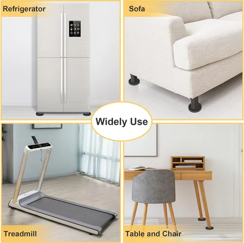 Vista 7 de MyLifeUNIT Almohadillas antivibración EVA para lavadora, pedestales antideslizantes y silenciosos para lavadora y secadora (redondos), paquete de 8