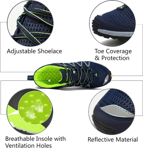 Vista 4 de RUNMAXX Mens Hiking Shoes Womens Fishing Aqua Water Shoes Outdoor Sneakers Quick Drying Mesh Barefoot