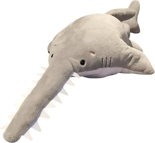 Vista 10 de ELAINREN Almohada de felpa realista Hammerhead ultra suave con cabeza de martillo y tiburón, cojín relleno/39.37 pulgadas