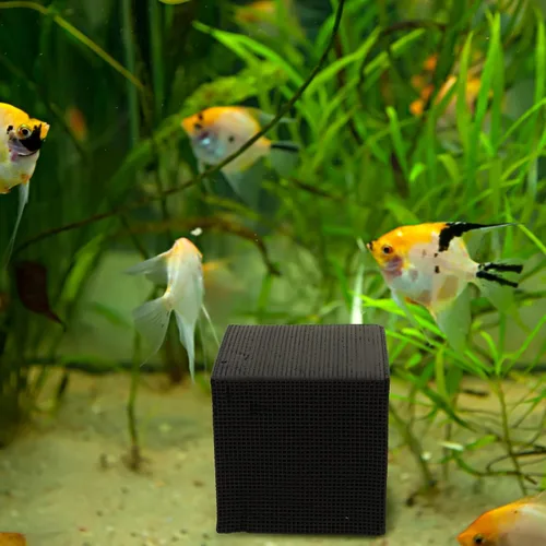 Vista 7 de Ipetboom Cubo purificador de agua, cubo de agua para acuario, fuente de pecera, filtro de carbón activado, 3.93 pulgadas, limpiador de bloques