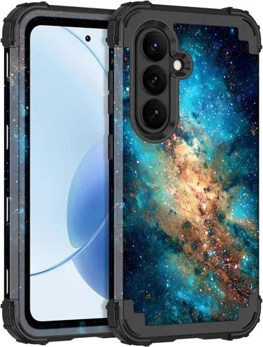 Vista 27 de Rancase Funda para Galaxy S21 FE 5G, tres capas resistentes a prueba de golpes, protección de plástico duro+funda protectora de goma de silicona