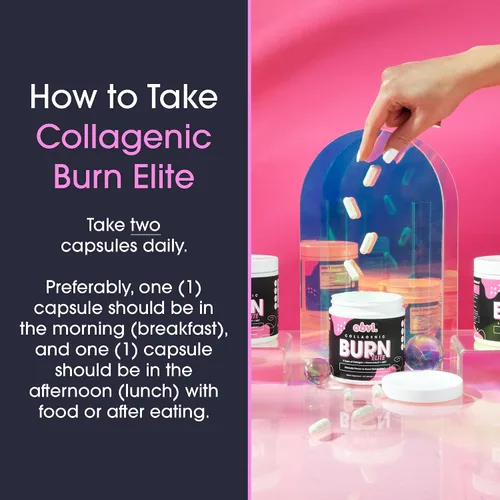 Vista 5 de Obvi Burn Elite Favorece el aumento del metabolismo, la energía y la concentración Suplemento con colágeno y té verde Favorece la salud
