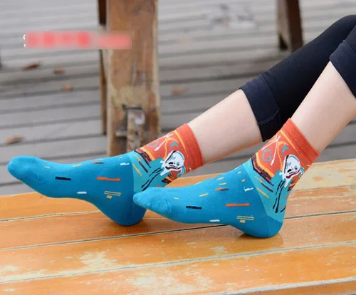 Vista 2 de Wish Island Calcetines novedosos de algodón para mujer, paquete de 45