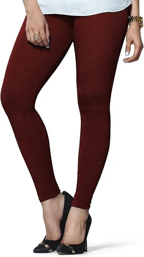 Vista 50 de ladyline Leggings Churidar elásticos de algodón para mujer Extra largos de longitud completa de cintura alta Talla regular y grande Pantalones