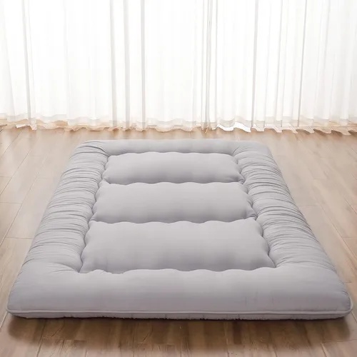 Vista 11 de Zelladorra Colchón japonés de suelo, colchón futón con bolsa de almacenamiento portátil y funda lavable, tapete de tatami grueso enrollable adecuado