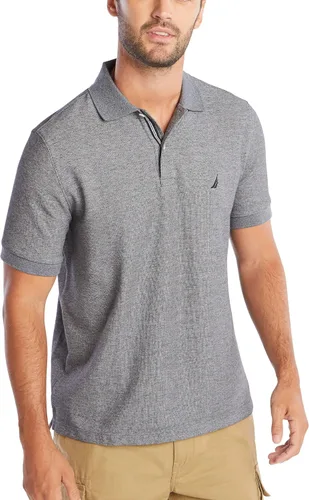 Vista 49 de Nautica playera polo clásica de mangas cortas, color sólido, para hombre
