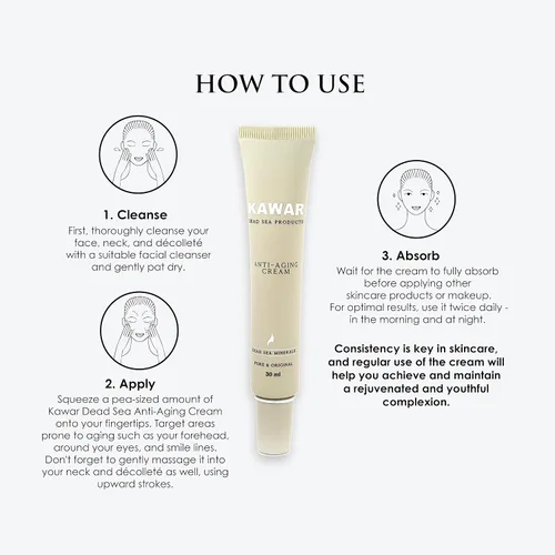 Vista 7 de KAWAR Crema antienvejecimiento antienvejecimiento para cuello, cara y escote antienvejecimiento Hidratante antienvejecimiento Firme, suaviza