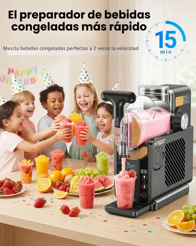 Vista 2 de Slushie Machine for Home 2-in-1 Slushy & Soft Serve Ice Cream Maker